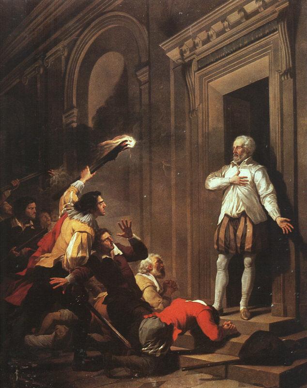 Joseph Benoit Suvee Death of Admiral de Coligny Germany oil painting art